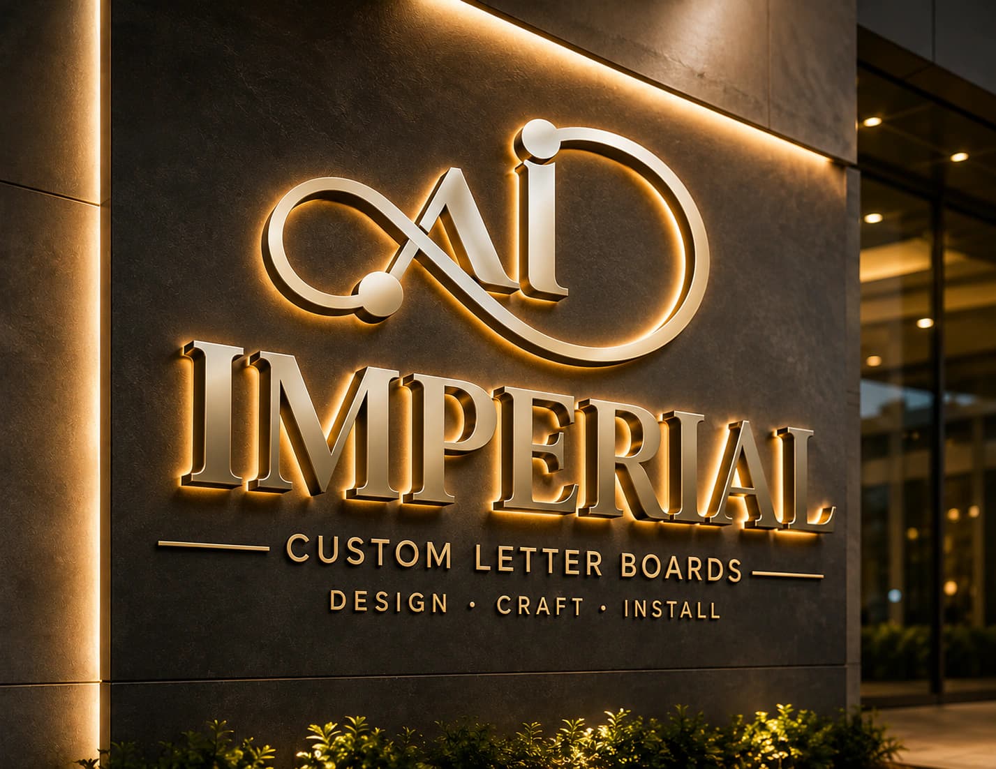 Premium custom letter board signage