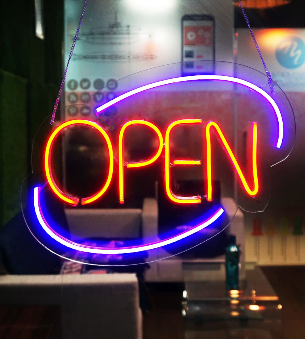 Illuminated neon-style sign — Neon Signage project 5
